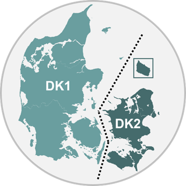 systemydelser opdeling dk1 og dk2